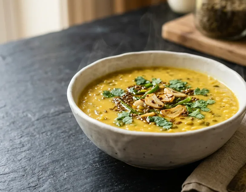 Moong Dal Recipe: Creamy Yellow Dal with Garlic-Cumin Tadka 1 Moong Dal Recipe: Creamy Yellow Dal with Garlic-Cumin Tadka