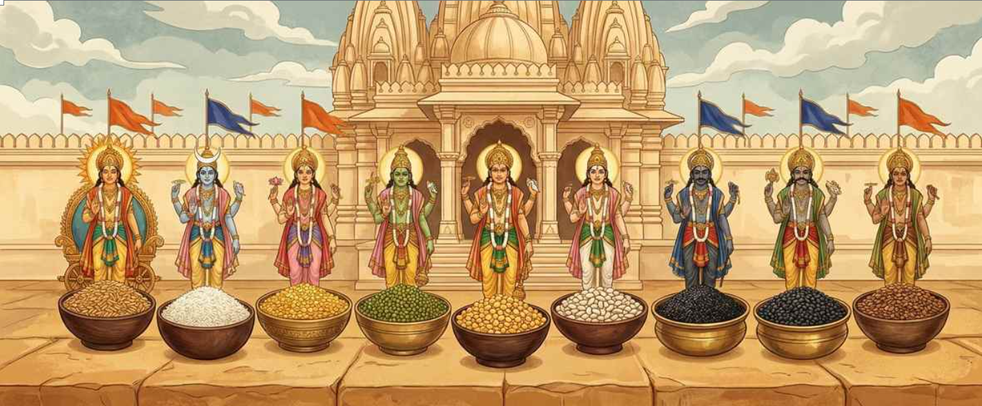 Navagraha and Their Grains